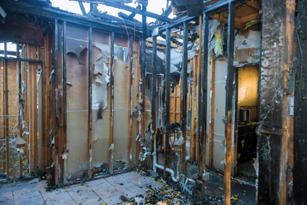 Professional Fire Damage Repair technician working in Birmingham, NJ